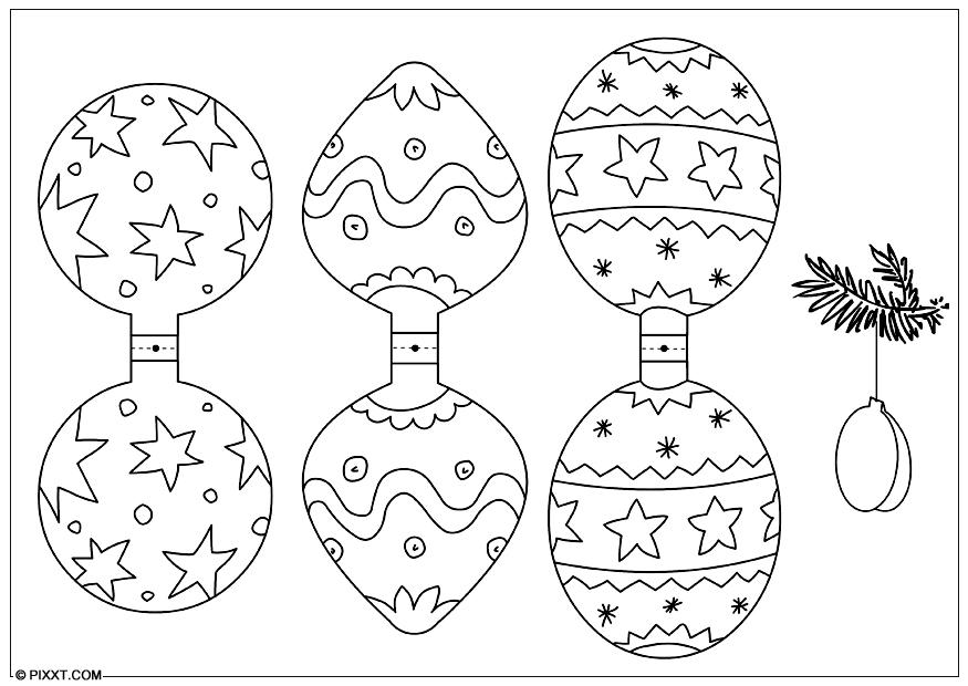 decoraA§A£o de natal Página para colorir decoraA§A£o de natal
