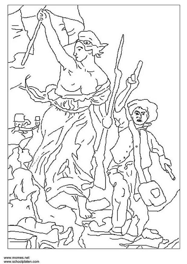 delacroix Página para colorir delacroix