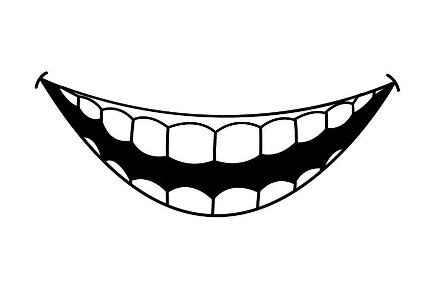 dente Página para colorir dente