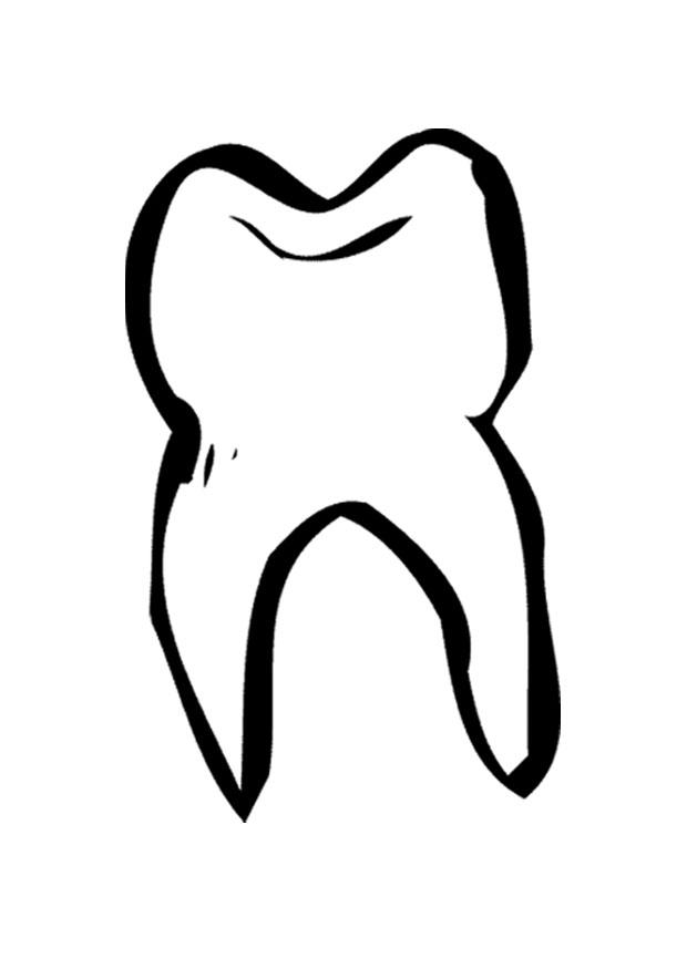 dente Página para colorir dente