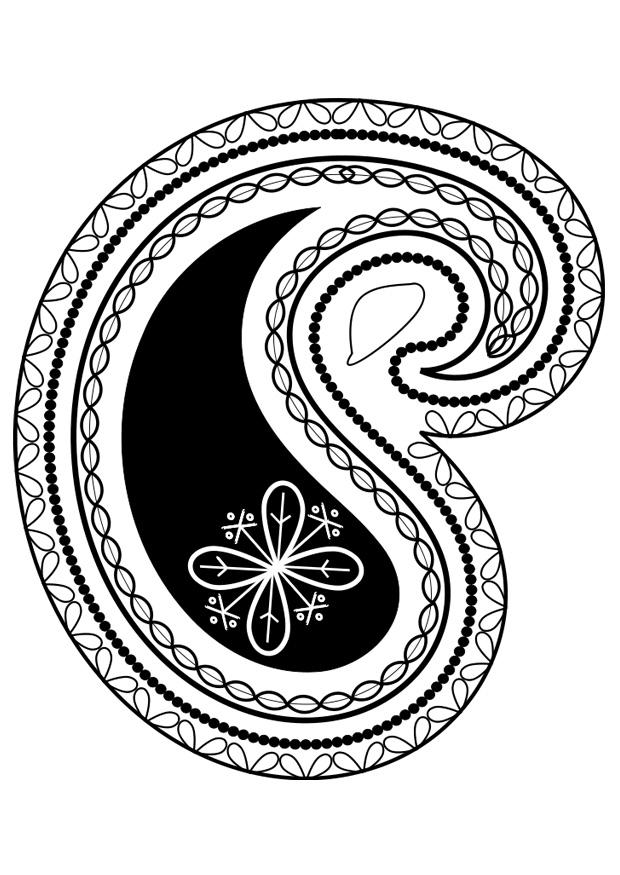 Página para colorir desenho de fantasia 