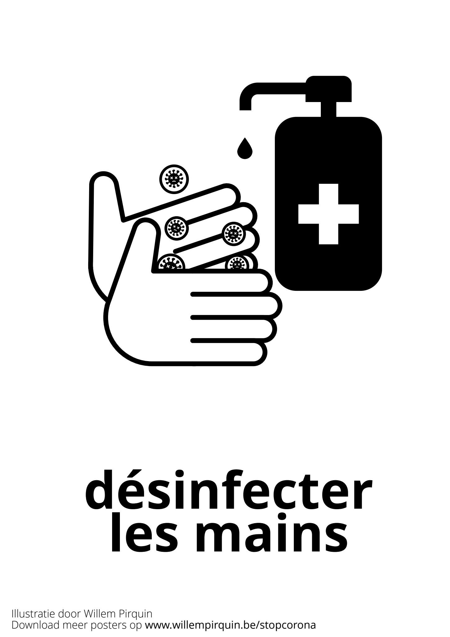 desinfetar as mA£os Página para colorir desinfetar as mA£os