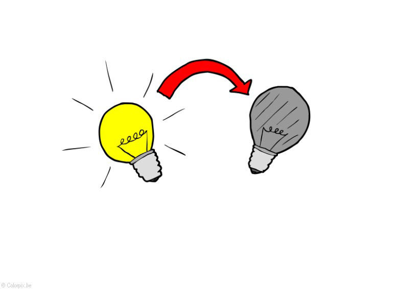 imagem desligar as luzes - economizar energia