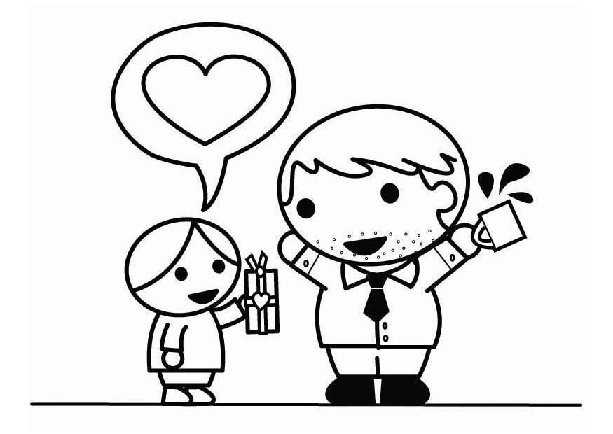 dia dos pais com o filho Página para colorir dia dos pais com o filho