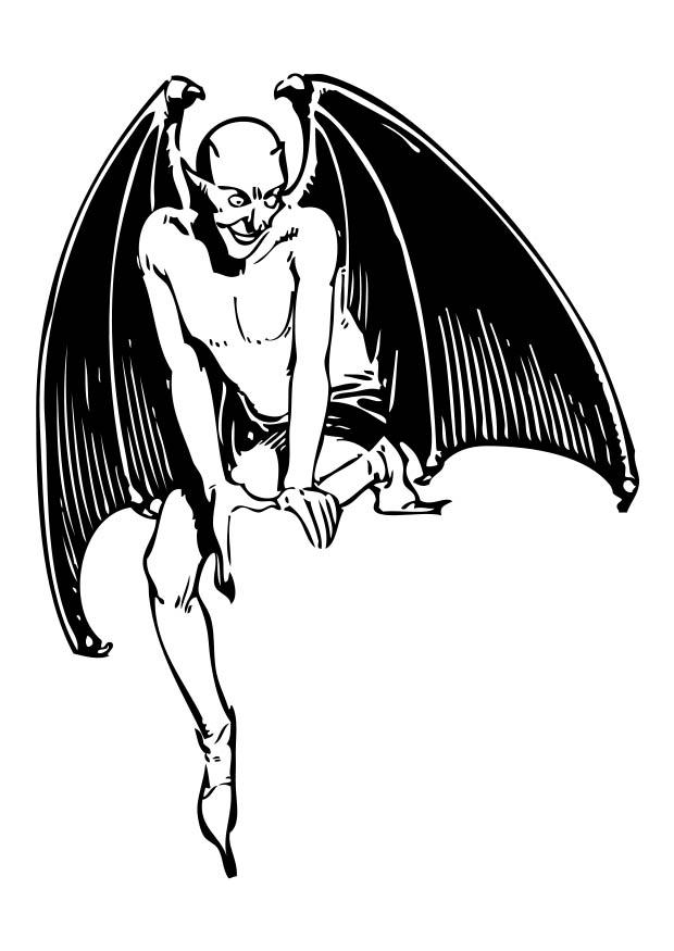 diabo Página para colorir diabo