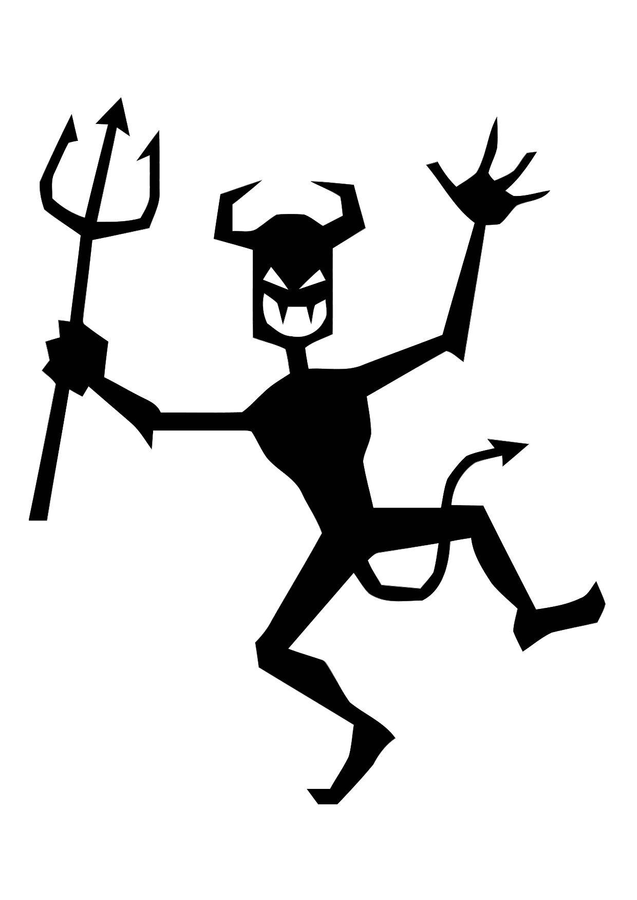 diabo danA§ante Página para colorir diabo danA§ante