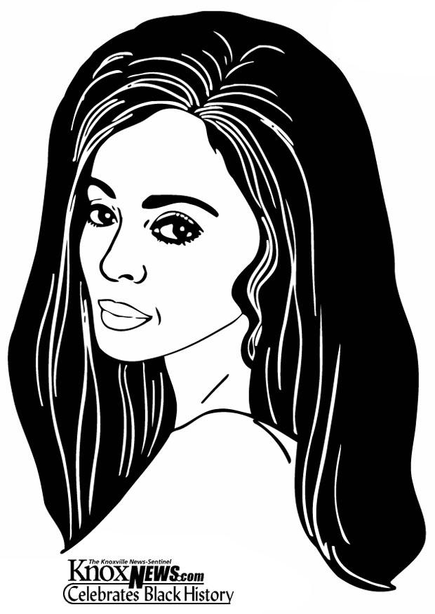 diana ross Página para colorir diana ross