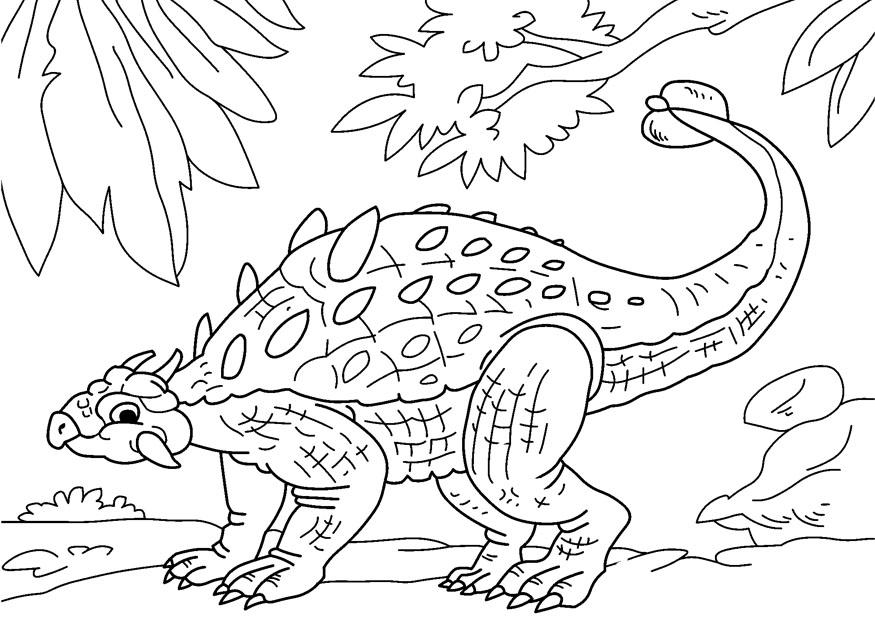 dinossauro - anquilossauro Página para colorir dinossauro - anquilossauro