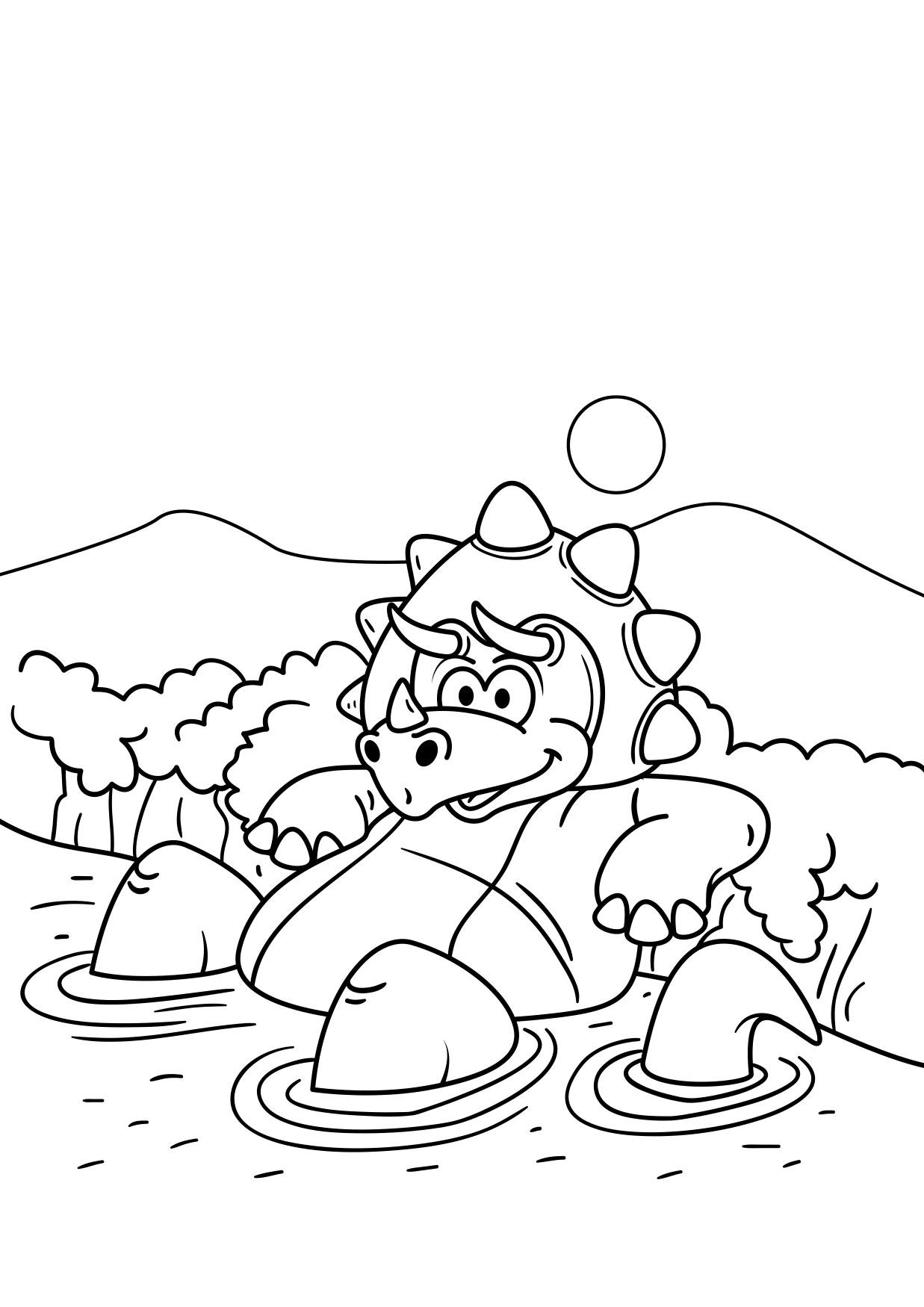 dinossauro estA¡ descansando Página para colorir dinossauro estA¡ descansando