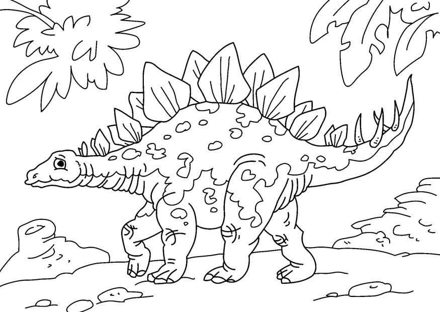 dinossauro - estegossauro Página para colorir dinossauro - estegossauro
