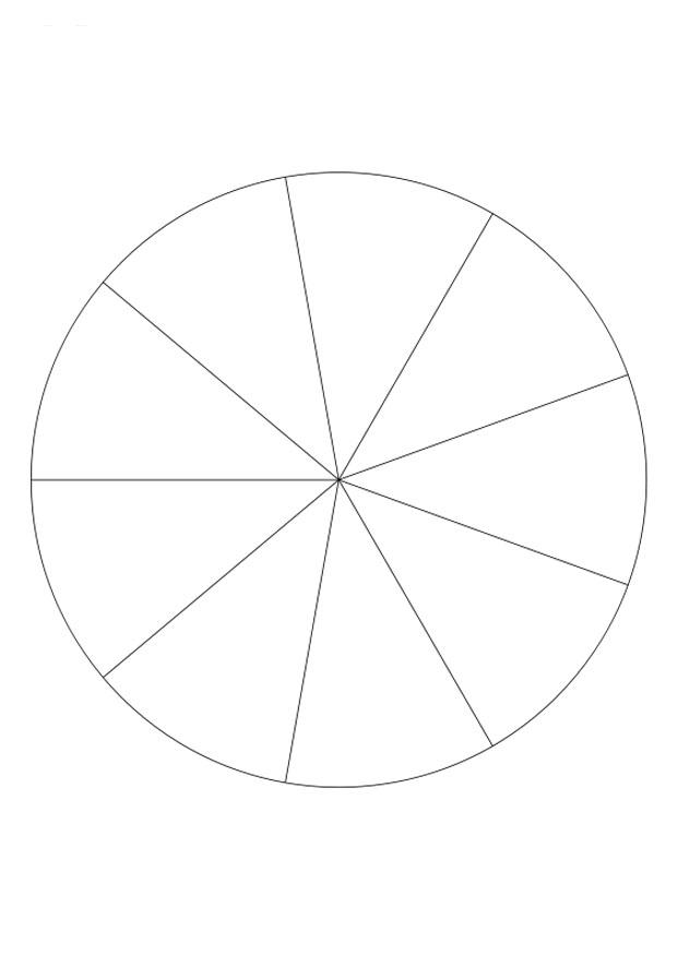 divisA£o - nove partes Página para colorir divisA£o - nove partes