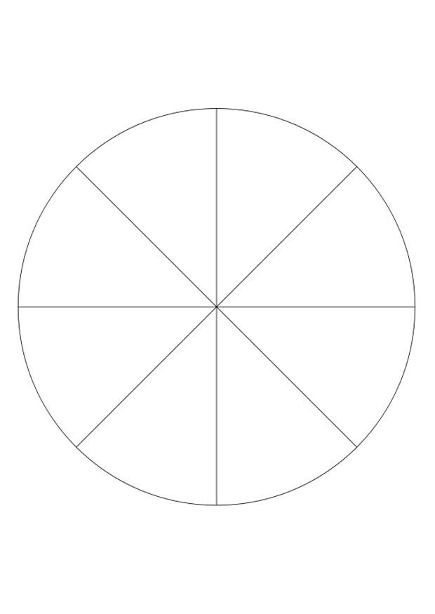 divisA£o - oito partes Página para colorir divisA£o - oito partes