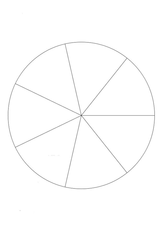divisA£o - sete partes Página para colorir divisA£o - sete partes