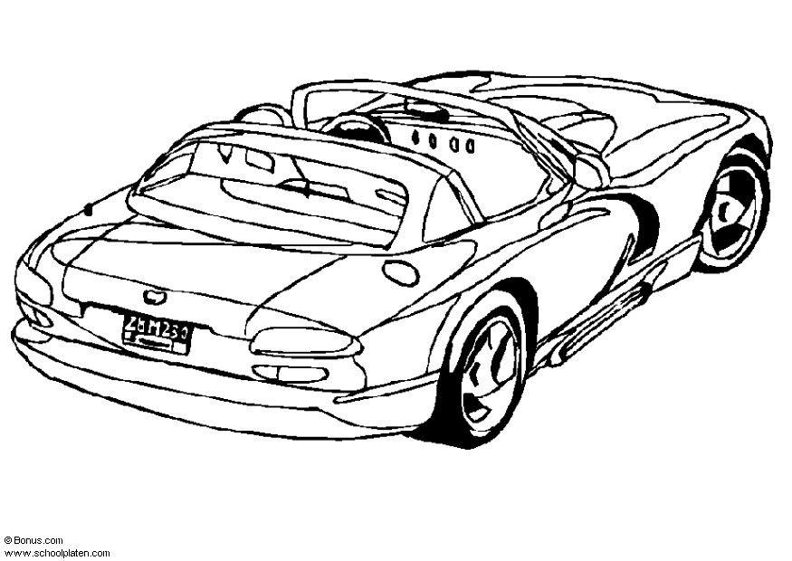 dodge viper Página para colorir dodge viper