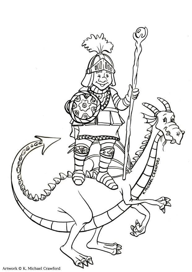 domador de dragA£o Página para colorir domador de dragA£o