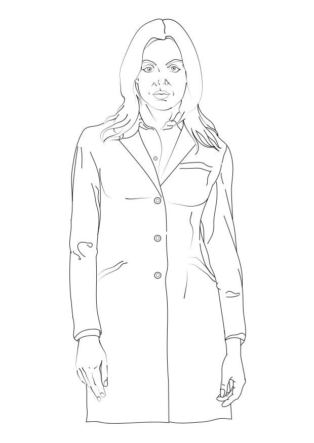 doutora Página para colorir doutora