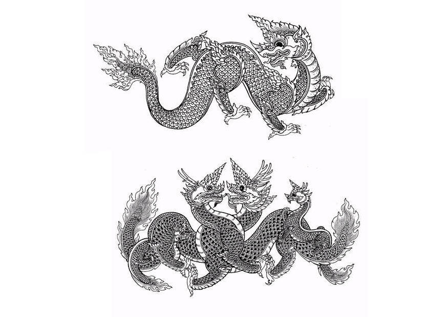 dragAµes Página para colorir dragAµes