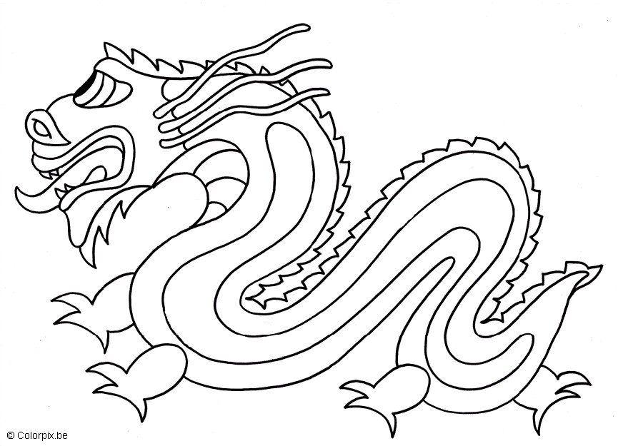 dragA£o chinAªs Página para colorir dragA£o chinAªs