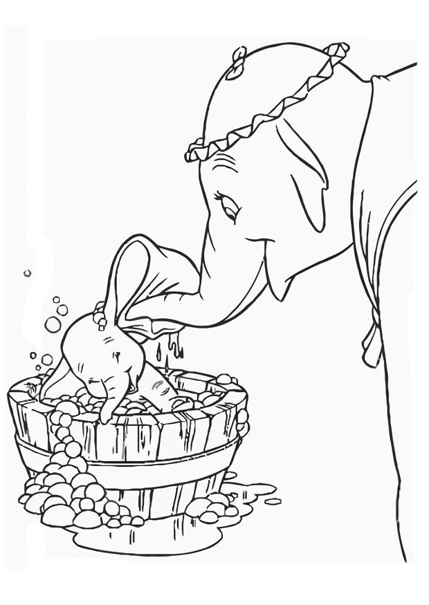 dumbo Página para colorir dumbo