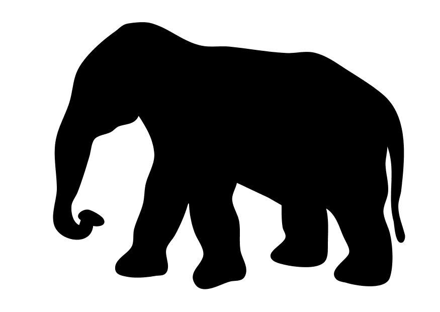 elefante Página para colorir elefante