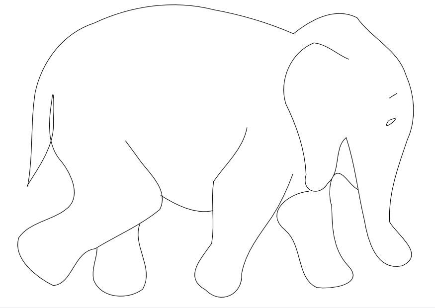 elefante Página para colorir elefante