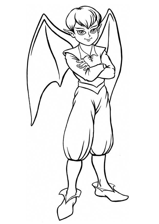 elfo Página para colorir elfo
