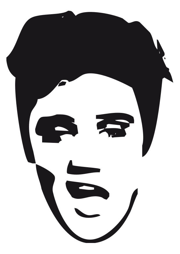 elvis presley Página para colorir elvis presley