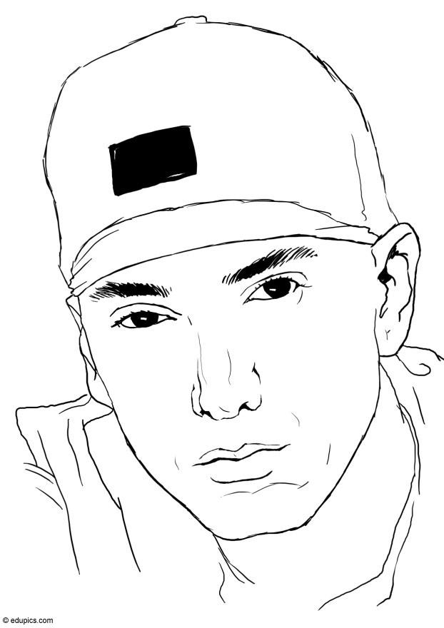 eminem Página para colorir eminem