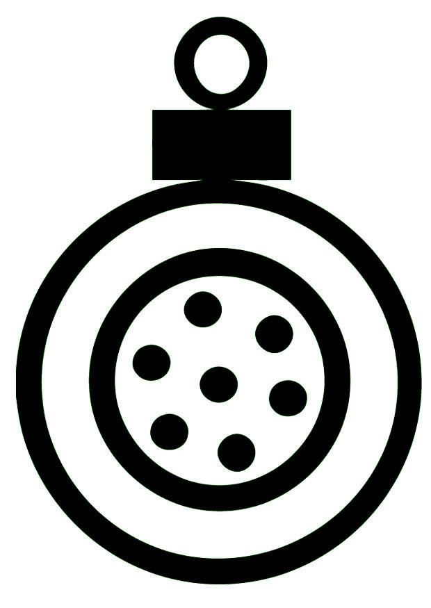 enfeite de natal Página para colorir enfeite de natal
