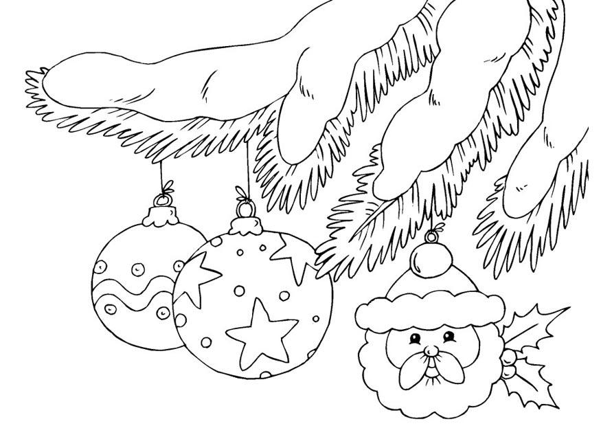 enfeites de natal Página para colorir enfeites de natal