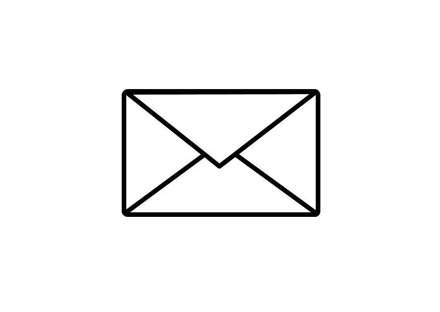 envelope Página para colorir envelope