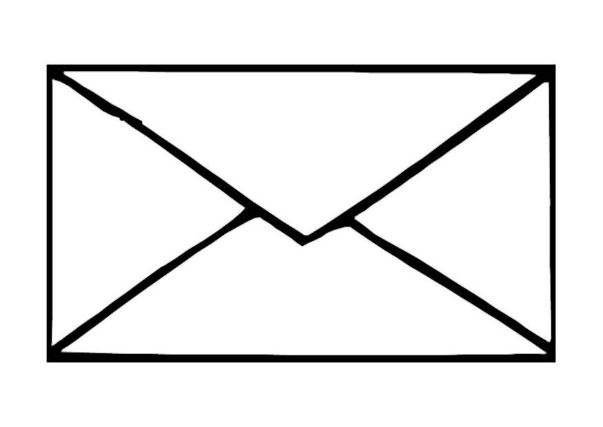 envelope Página para colorir envelope