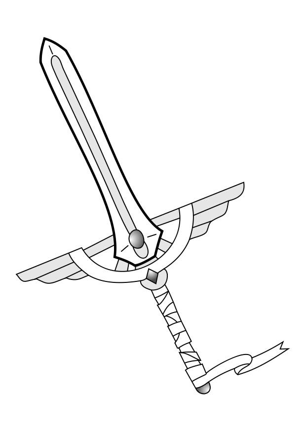 espada Página para colorir espada