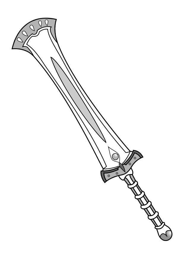 espada Página para colorir espada