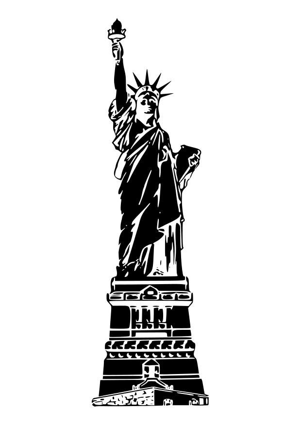 estA¡tua da liberdade eua Página para colorir estA¡tua da liberdade eua