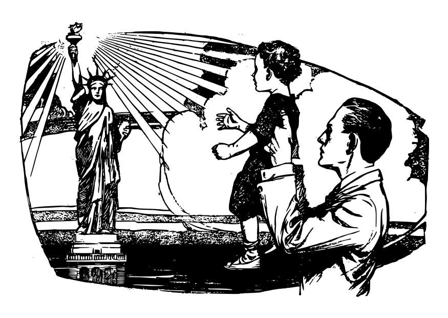 estA¡tua da liberdade - eua Página para colorir estA¡tua da liberdade - eua