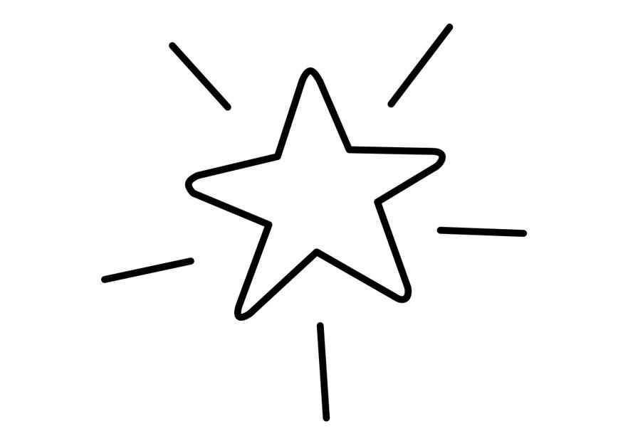 estrela Página para colorir estrela