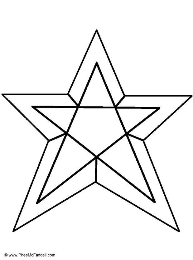 estrela Página para colorir estrela
