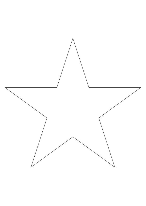 Página para colorir estrela