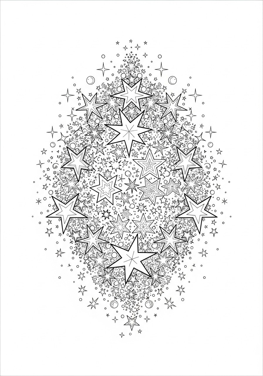estrelas cintilantes Página para colorir estrelas cintilantes