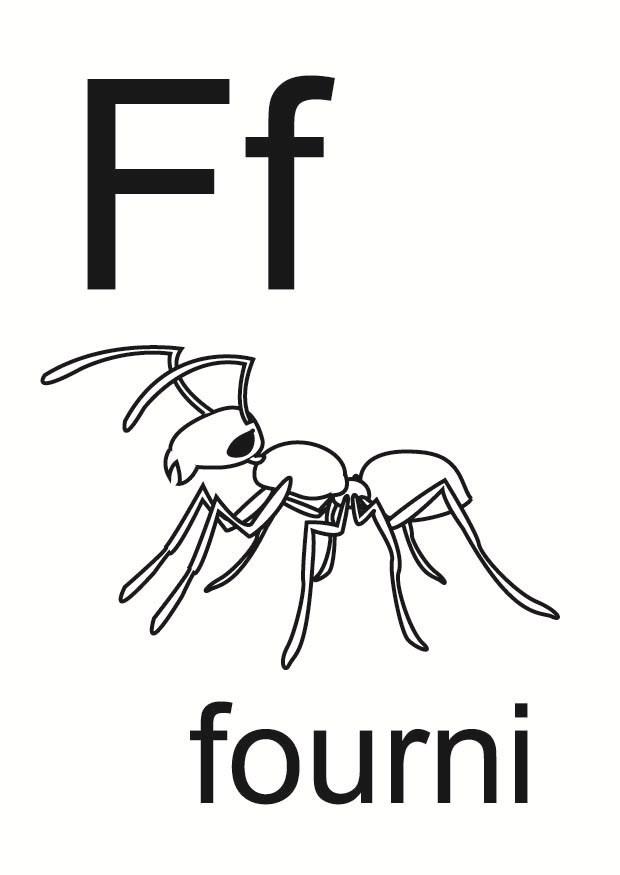 f Página para colorir f