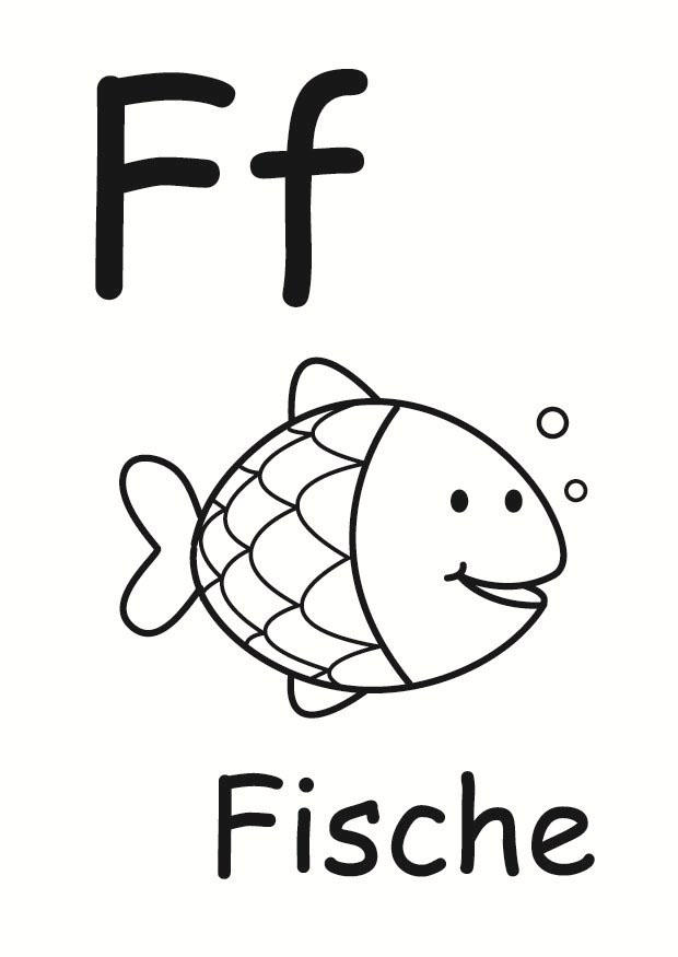 f Página para colorir f