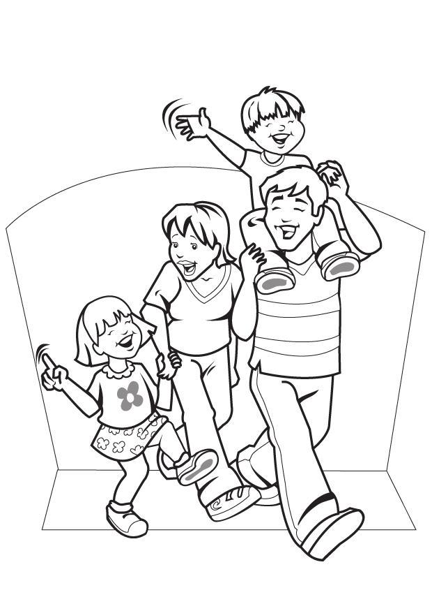famAlia Página para colorir famAlia