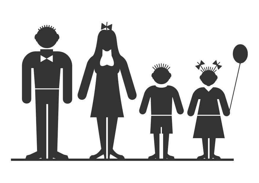 familia Página para colorir familia