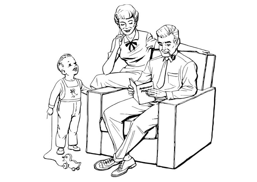 famAlia Página para colorir famAlia
