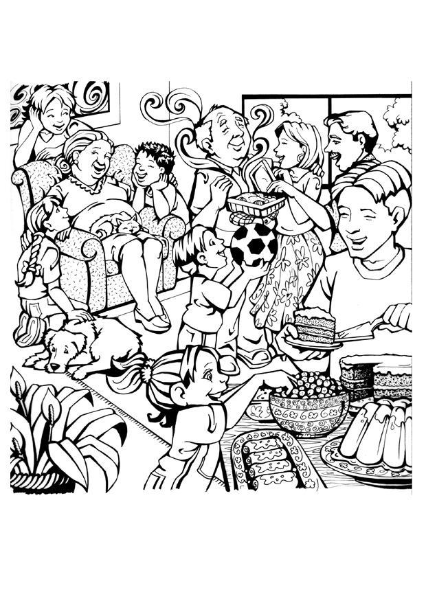 famAlia Página para colorir famAlia