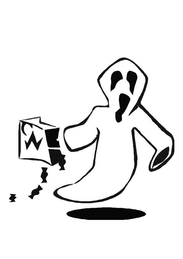 fantasma Página para colorir fantasma