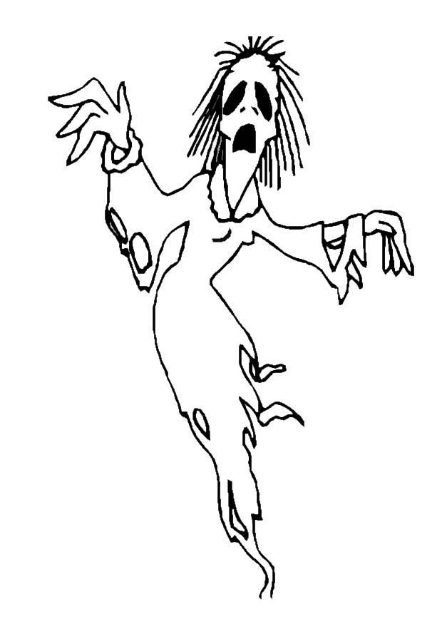 fantasma Página para colorir fantasma