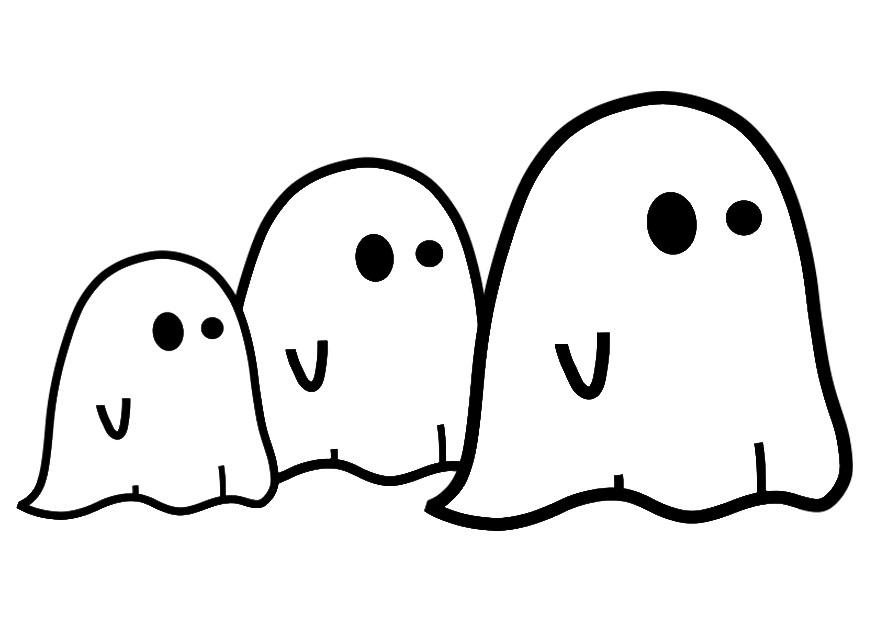 fantasmas Página para colorir fantasmas