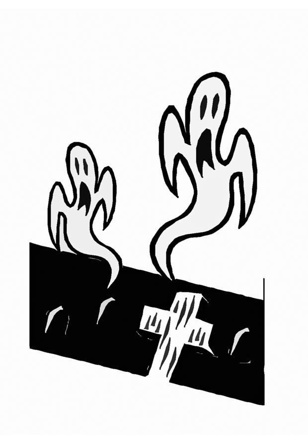 fantasmas Página para colorir fantasmas